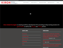 Tablet Screenshot of kironstrategies.com